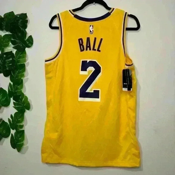 Lonzo Ball Los Angeles Lakers Nike Swingman Jersey – Icon Edition – Gold - Picture 3 of 4